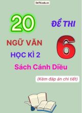 20 Đề thi Ngữ Văn Lớp 6 học kì 2 - Sách Cánh Diều (Kèm đáp án chi tiết)